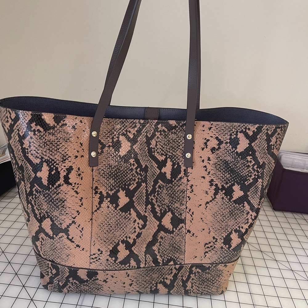 Cole Haan Snakeskin Patterned Tote